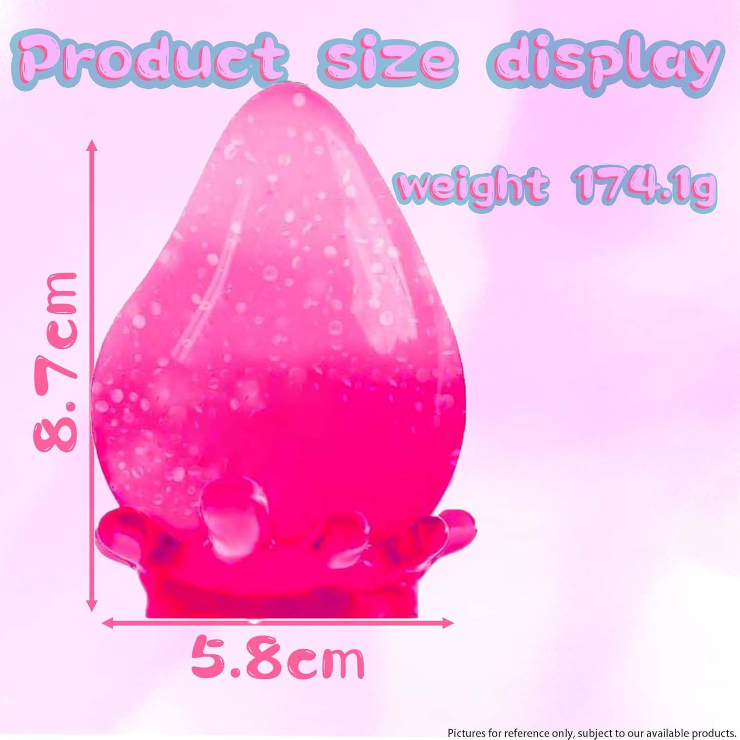 2 Packs Dream Squishy Drop Stress Balls for Adults Fidget Toys Adults. Fidgets Silicone Sensory Toys for Kids Autism. ADHD. Sensory Stress Relief Toys Birthday Day Gifts (Blue Pink) - Image 3